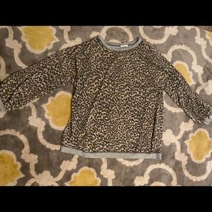 Cheetah print long sleeved shirt